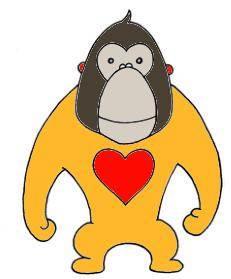 猩猩简笔画 怎么画猩猩简笔画