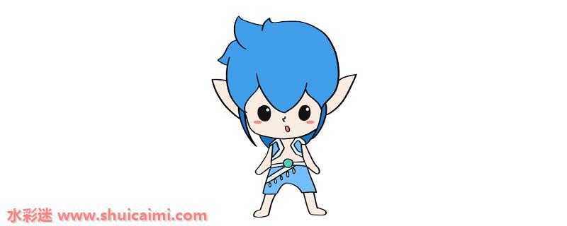 水王子怎么画 水王子简笔画画法