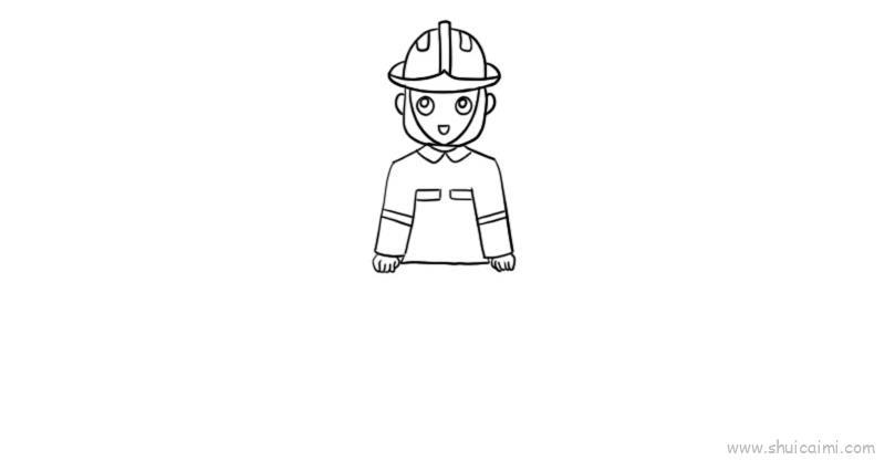消防员儿童画怎么画 消防员简笔画顺序