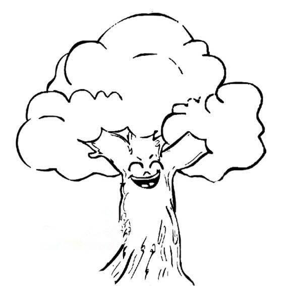 一棵大树简笔画 一棵大树简笔画松树