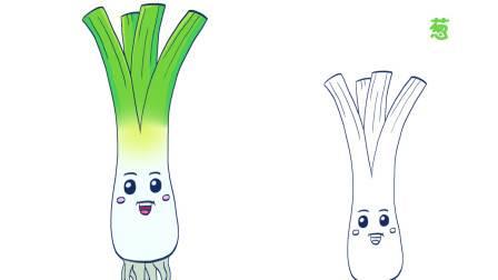 大葱简笔画 大葱简笔画图片带颜色
