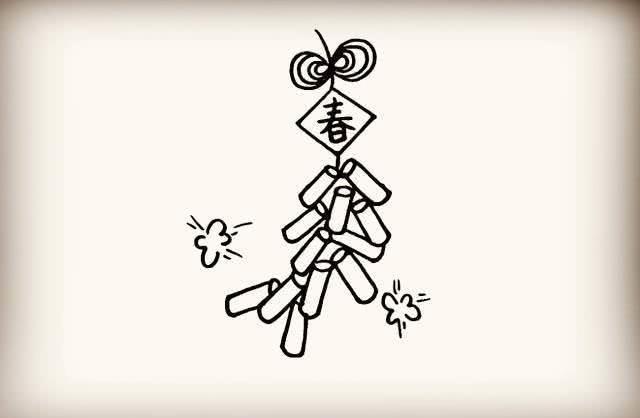 春节鞭炮怎么画简单又漂亮 春节鞭炮怎么画
