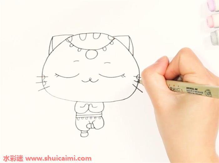 CC猫怎么画 CC猫简笔画简单
