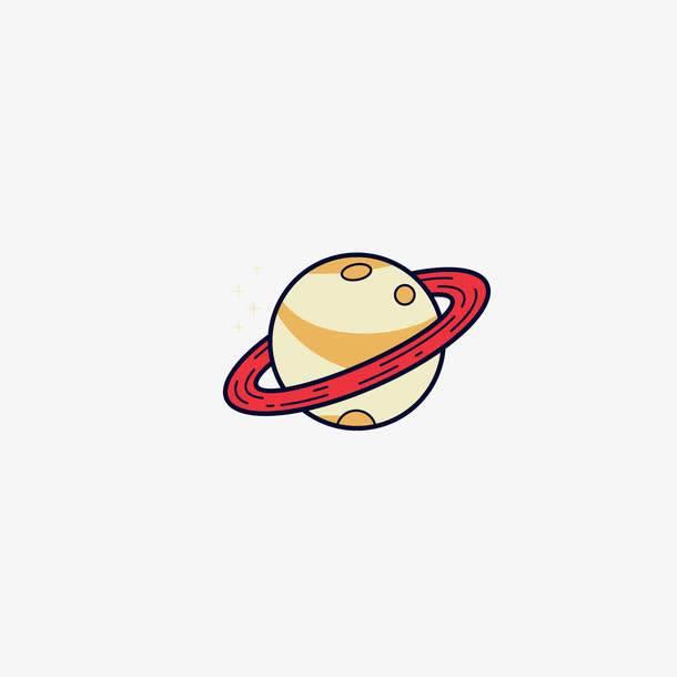 土星简笔画 土星简笔画彩色图片