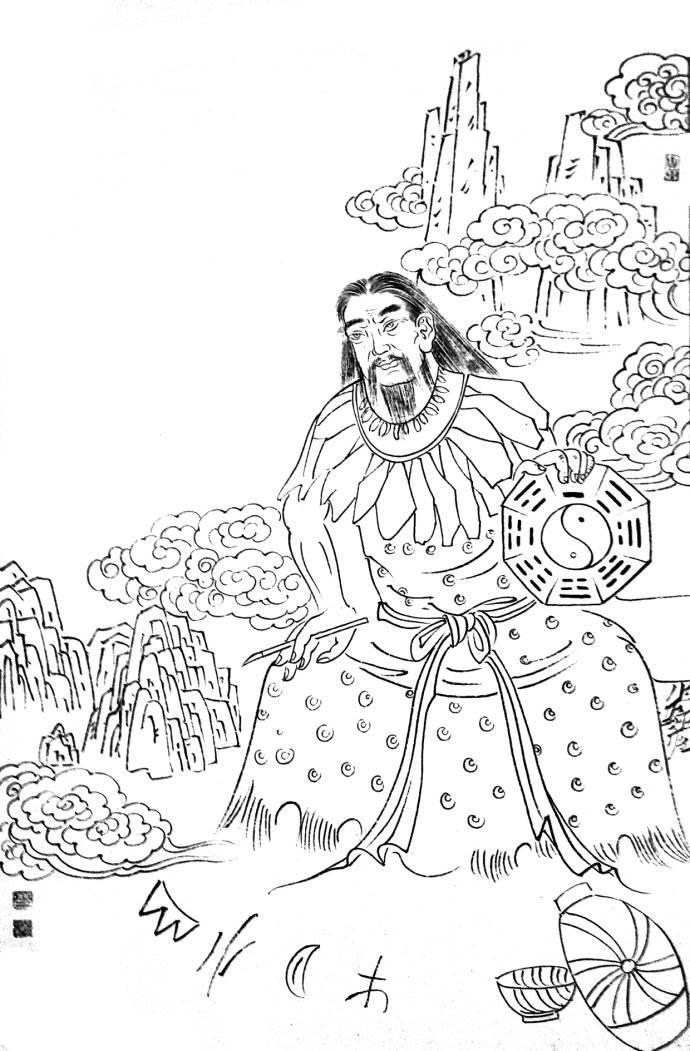 伏羲怎么画简笔画 伏羲怎么画简笔画图片大全