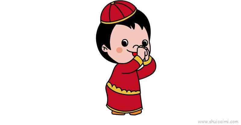 恭贺新春儿童画怎么画 恭贺新春简笔画简单