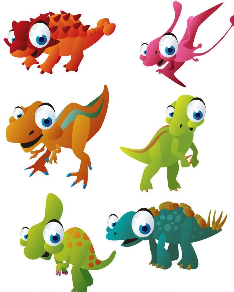 恐龙简笔画大全带颜色 恐龙简笔画大全带颜色可爱