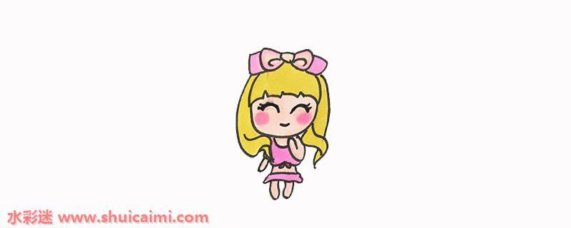 美少女怎么画 美少女简笔画步骤图