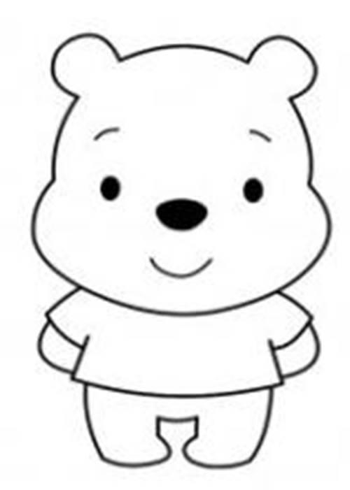 简笔画熊 简笔画熊的画法最简单