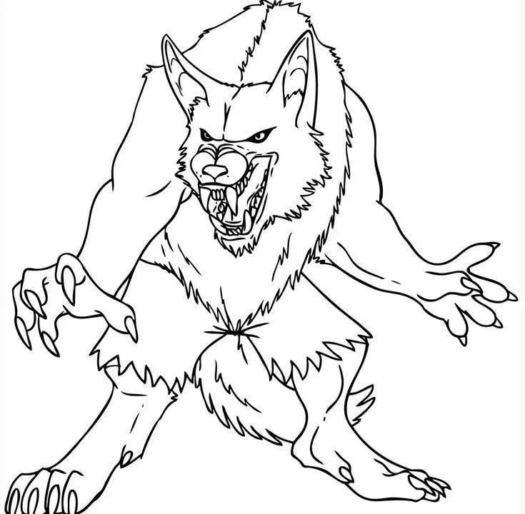 狼简笔画 狼简笔画儿童画