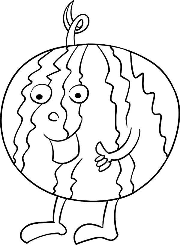 圆圆的西瓜简笔画怎么画 圆圆的西瓜简笔画简单又好看