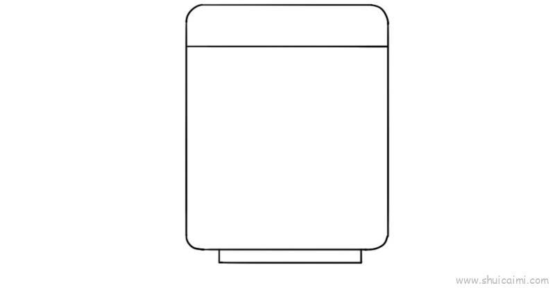 洗碗机法儿童画怎么画 洗碗机法简笔画画法