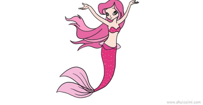 美人鱼儿童画怎么画 美人鱼简笔画图片大全