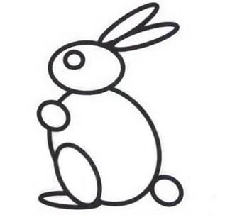 小白兔的简笔画图片大全 小白兔的简笔画图片大全可爱简单