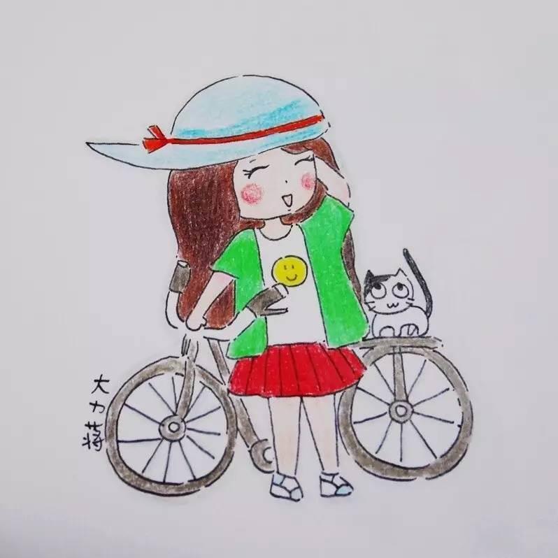 少女简笔画 少女简笔画简单又漂亮