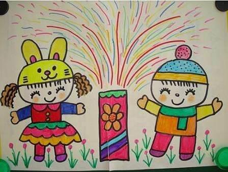 过新年简笔画图片大全 过新年简笔画图片大全彩色