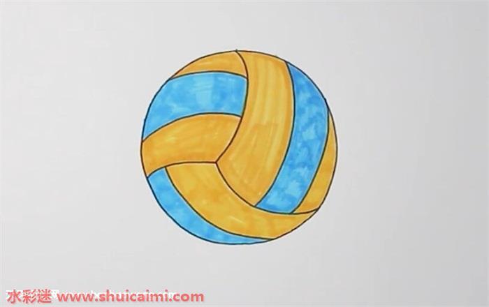 排球怎么画 排球简笔画步骤