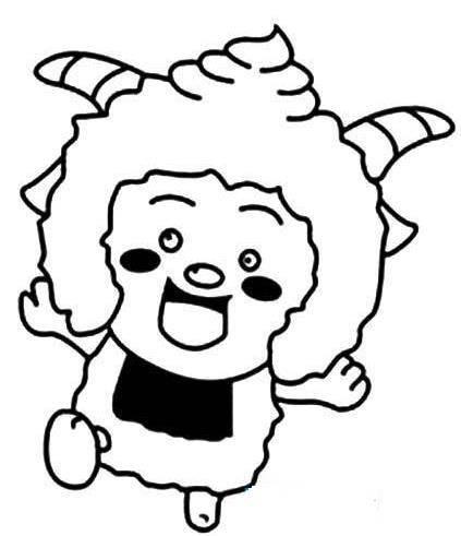 喜羊羊简笔画 喜羊羊简笔画图片大全