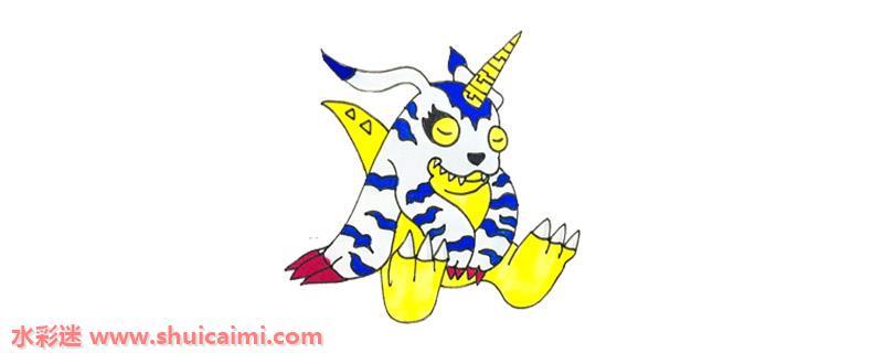 加布兽怎么画 加布兽简笔画简单