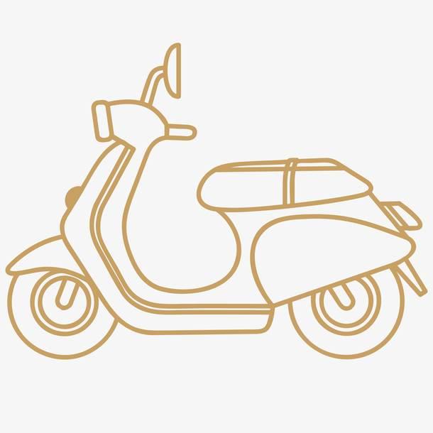 电动车简笔画 电动车简笔画幼儿