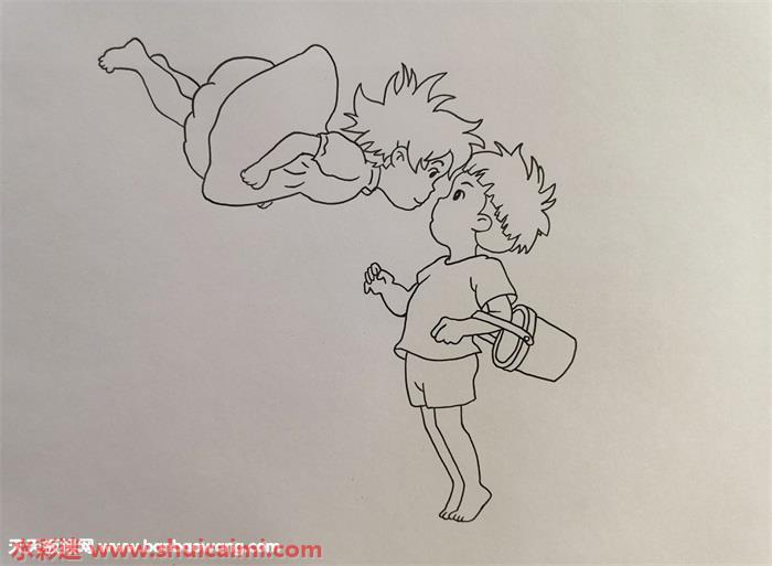 宗介波妞怎么画 宗介波妞简笔画漂亮
