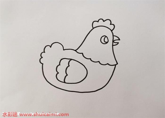 母鸡怎么画 母鸡简笔画简单好看带颜色
