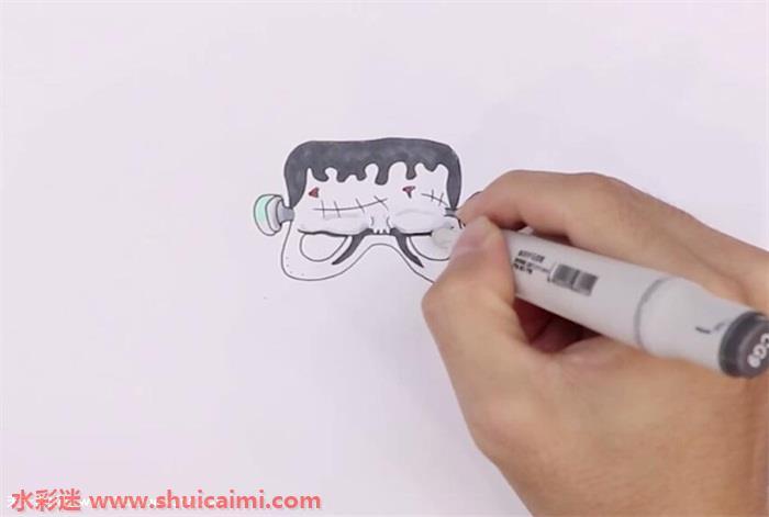 万圣节面具怎么画 面具简笔画简单易画彩色