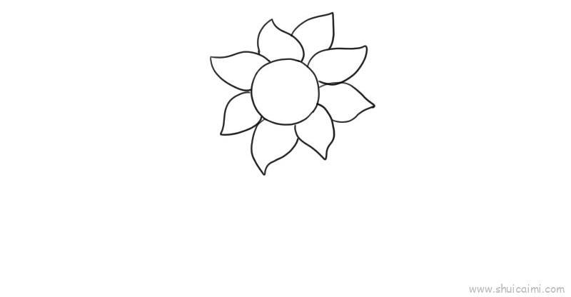 向日葵儿童画怎么画 向日葵简笔画画法