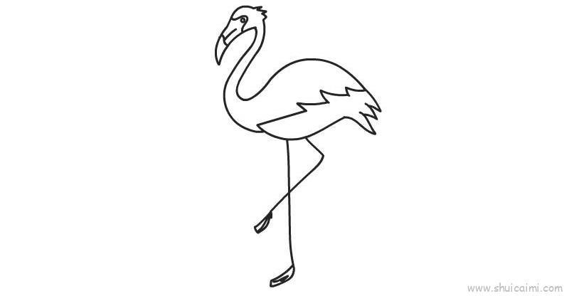 丹顶鹤儿童画怎么画 丹顶鹤简笔画图片大全
