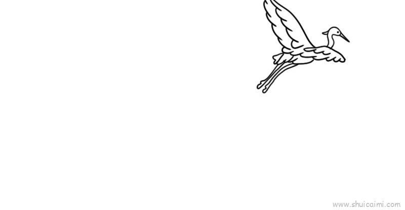 一行白鹭上青天儿童画怎么画 一行白鹭上青天简笔画简单