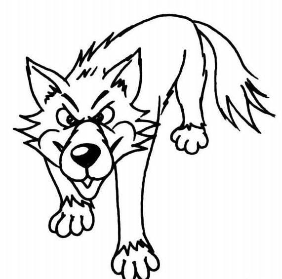 狼的简笔画 狼的简笔画凶残霸气