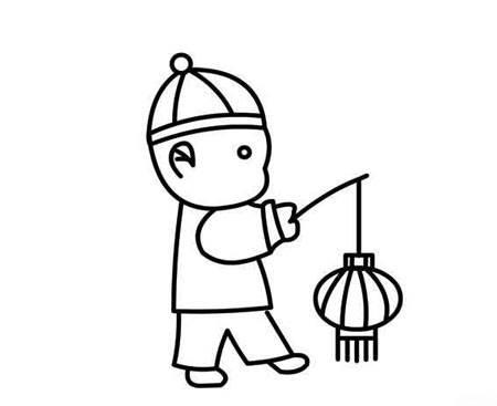 元宵节的画画简单漂亮 元宵节画画作品图片