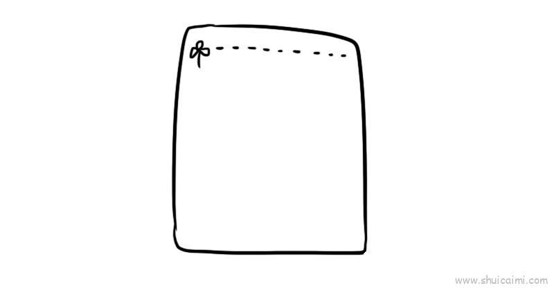 手账本儿童画怎么画 手账本简笔画图片