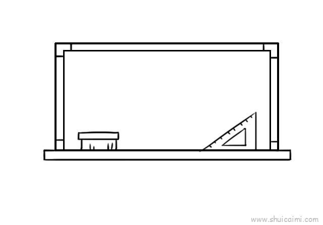黑板儿童画怎么画 黑板简笔画步骤