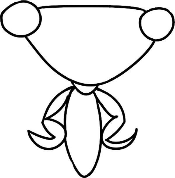 充满怒气的蟑螂的简笔画怎么画 充满怒气的蟑螂简笔画图片