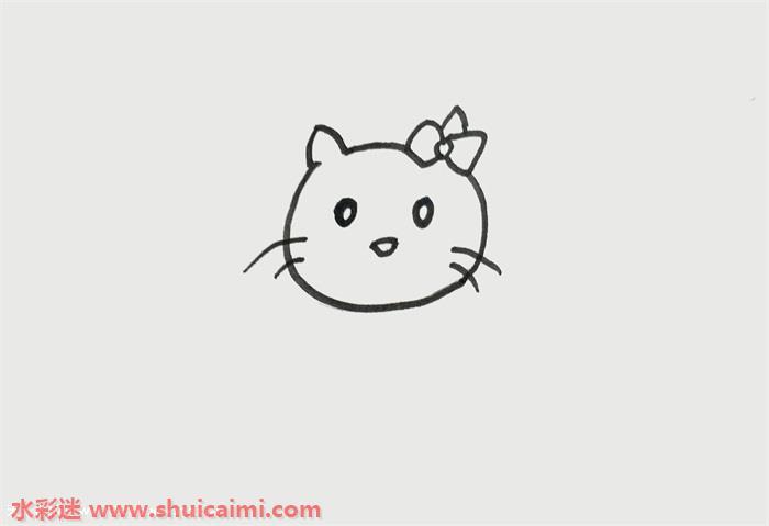 猫怎么画 猫简笔画彩色