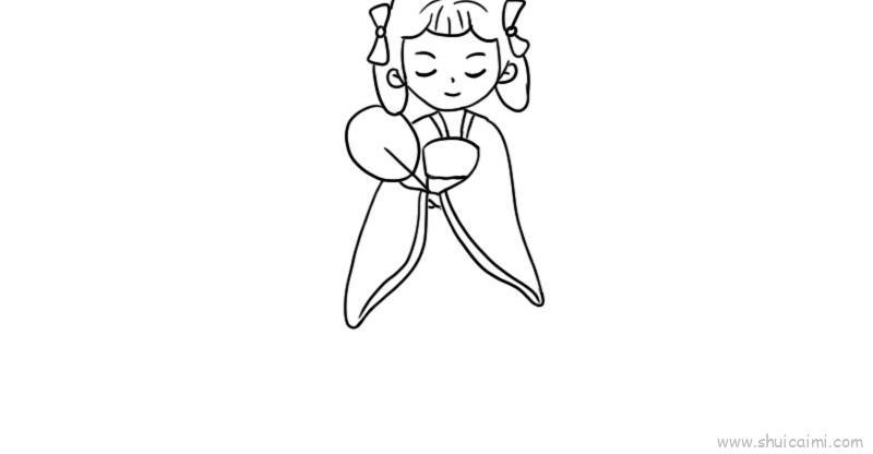 古风美女教程儿童画怎么画 古风美女教程简笔画画法