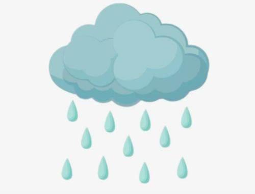 下雨简笔画 下雨简笔画彩色图片