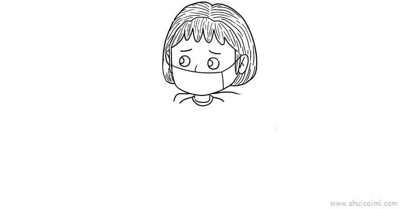 肺炎儿童画怎么画 肺炎简笔画简单