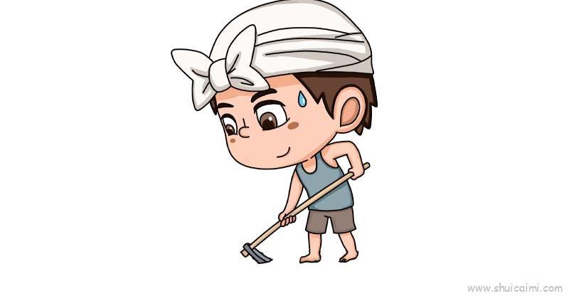 种地儿童画怎么画 种地简笔画画法