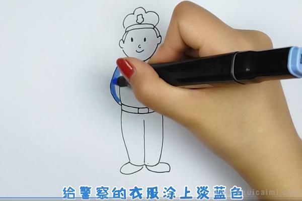 警察简笔画怎么画 警察简笔画图片