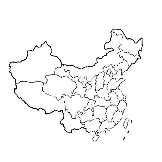 地图简笔画 地图简笔画轮廓