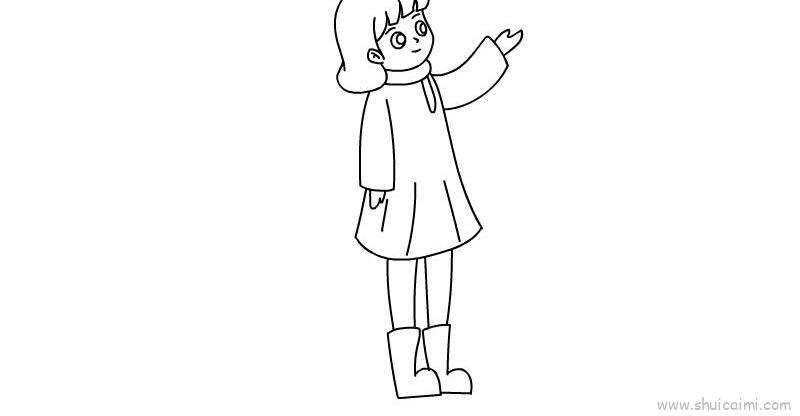 漫画女孩儿童画怎么画 漫画女孩简笔画简单