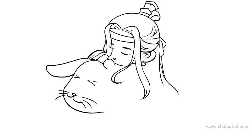 蓝忘机q版儿童画怎么画 蓝忘机q版简笔画顺序