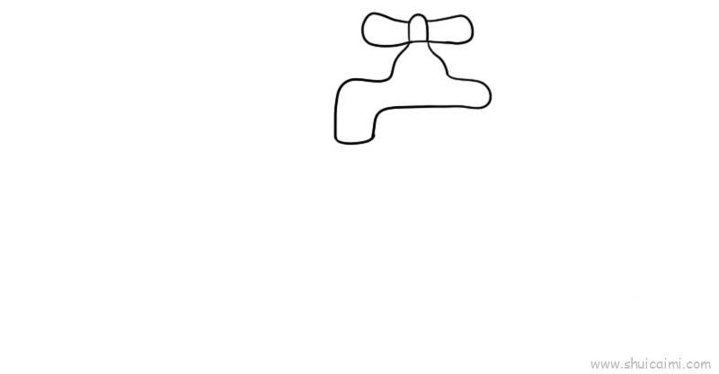 水龙头儿童画怎么画 水龙头简笔画步骤