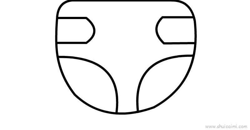 尿不湿儿童画怎么画 尿不湿简笔画图片