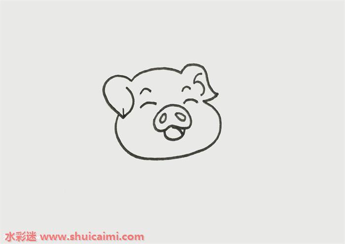 猪怎么画 猪简笔画简单又漂亮彩色