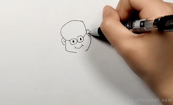 爷爷简笔画怎么画 爷爷简笔画画法