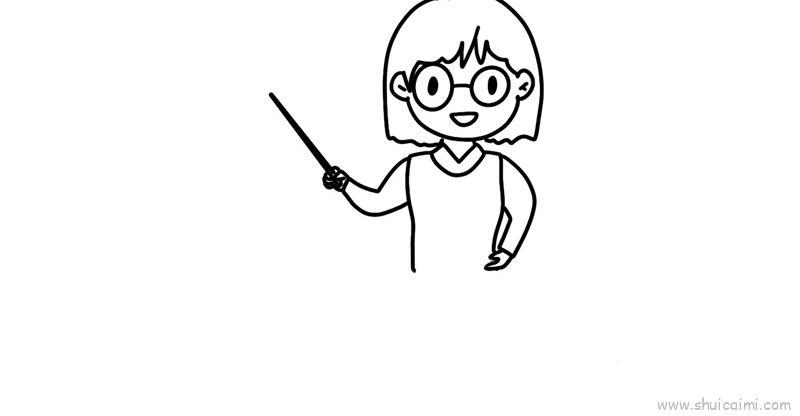 老师给学生讲课儿童画怎么画 老师给学生讲课简笔画步骤