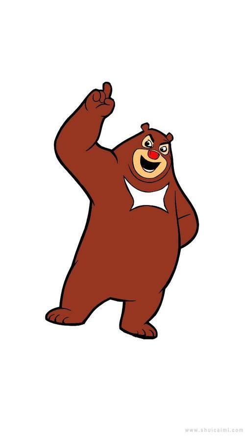 熊大熊二卡通简笔画 熊大卡通图片简笔画怎么画